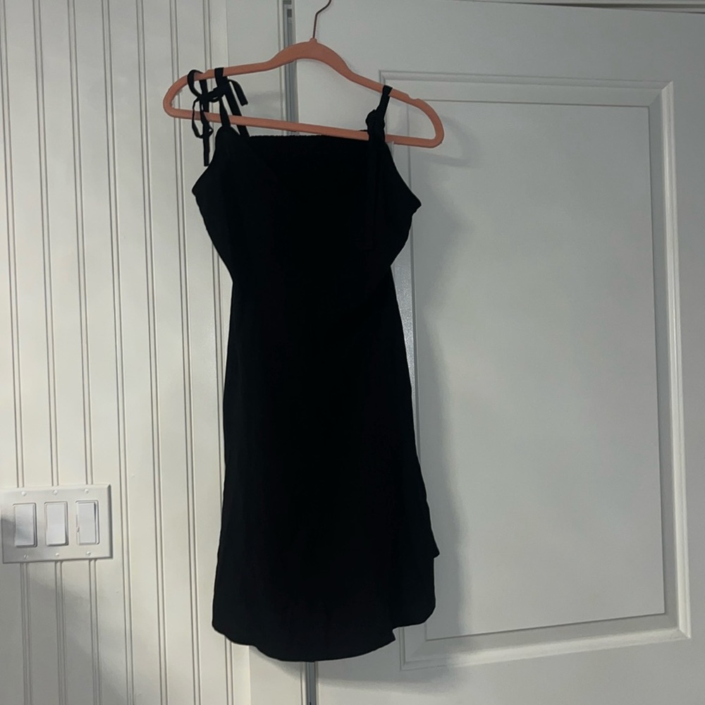 Black mini dress